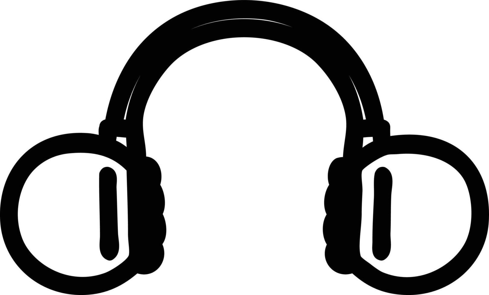 icono de auriculares de música vector