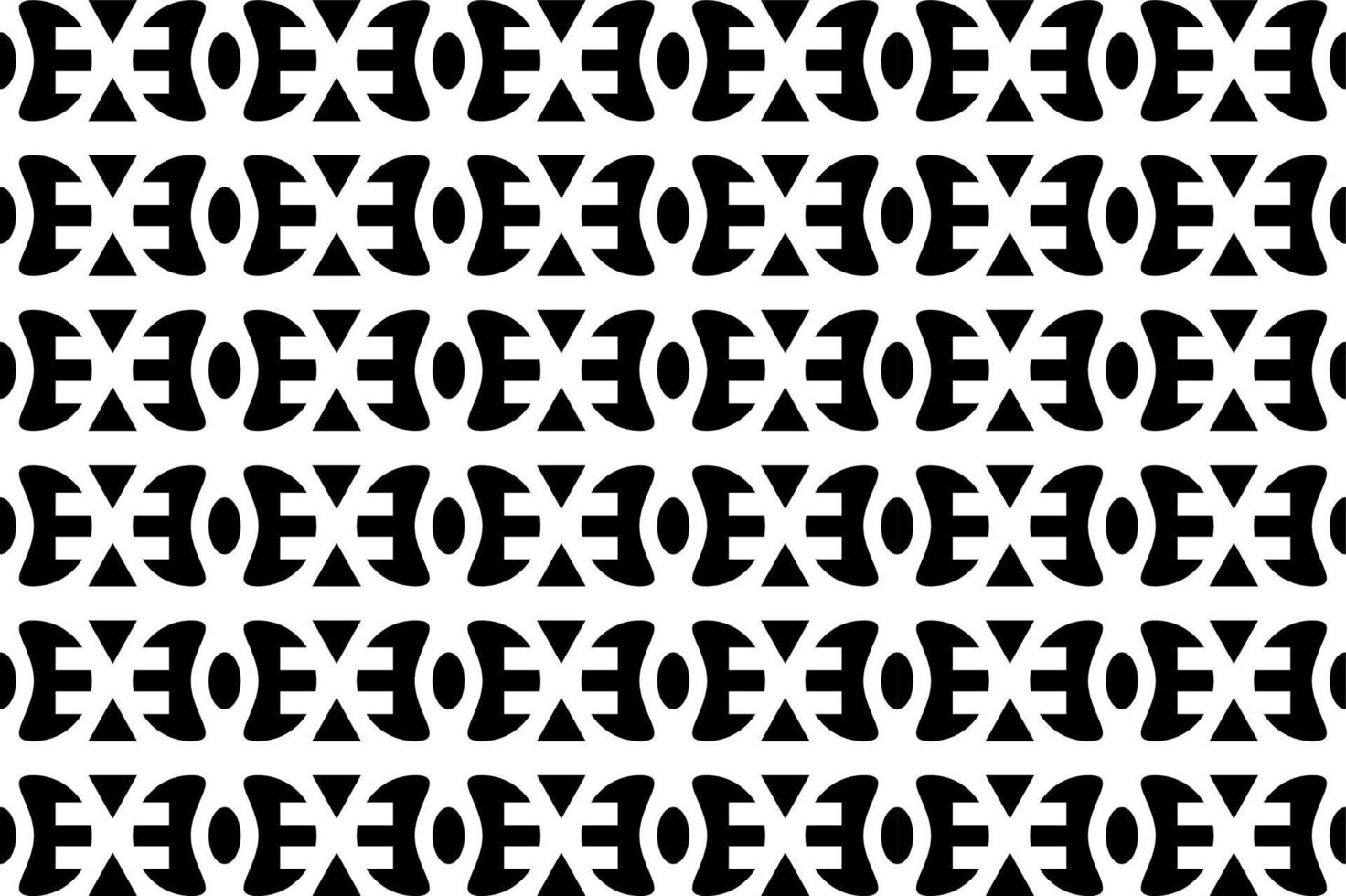 Abstract black and white pattern. Monochrome seamless geometric pattern. Repeating shapes, geometric elements. vector