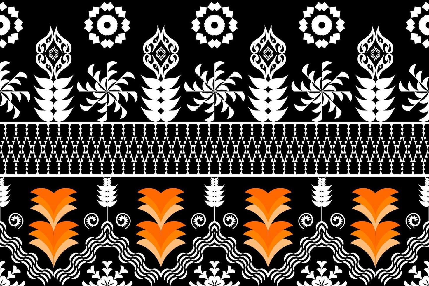 Beautiful embroidery.geometric ethnic oriental pattern traditional.Aztec style,abstract,vector,illustration.design for texture,fabric,clothing,wrapping,fashion,carpet,print. vector