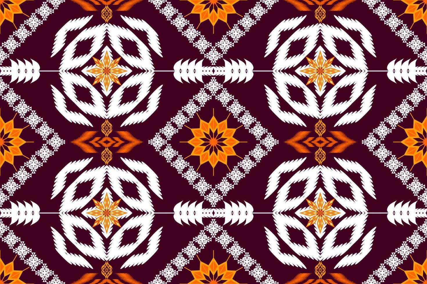 Beautiful embroidery.geometric ethnic oriental pattern traditional.Aztec style,abstract,vector,illustration.design for texture,fabric,clothing,wrapping,fashion,carpet,print. vector