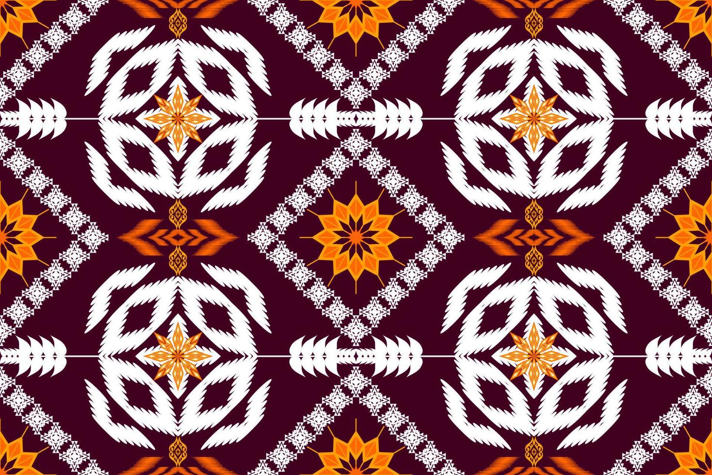 Beautiful embroidery.geometric ethnic oriental pattern traditional.Aztec style,abstract,vector,illustration.design for texture,fabric,clothing,wrapping,fashion,carpet,print. vector