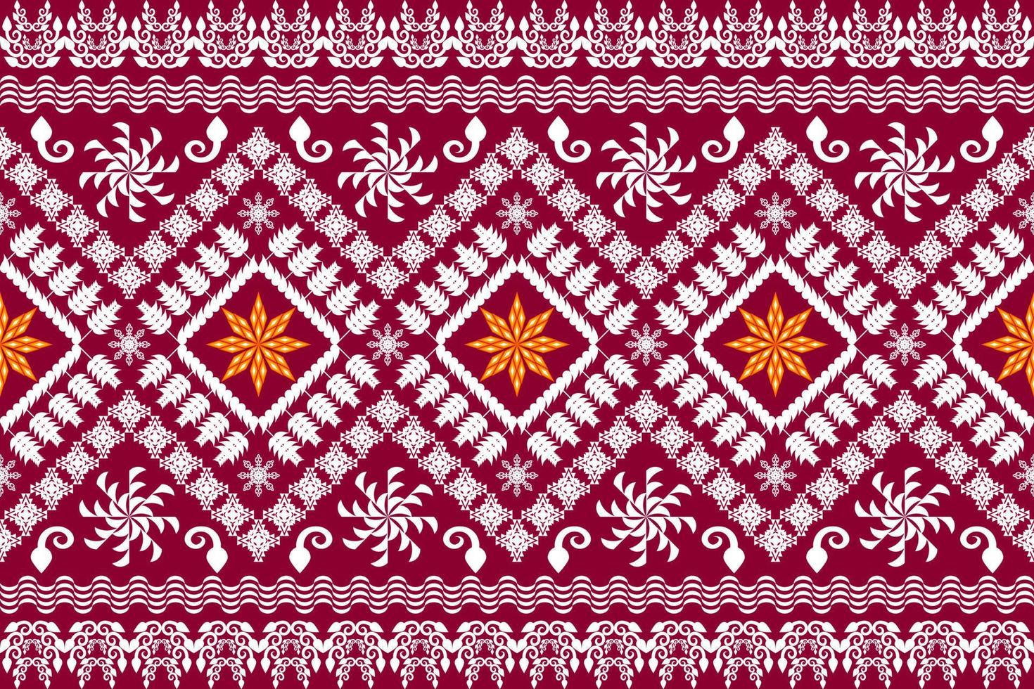 Beautiful embroidery.geometric ethnic oriental pattern traditional.Aztec style,abstract,vector,illustration.design for texture,fabric,clothing,wrapping,fashion,carpet,print. vector