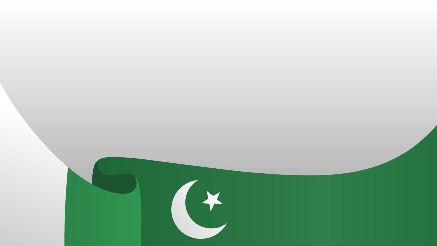 simple blank background template with pakistan flag vector