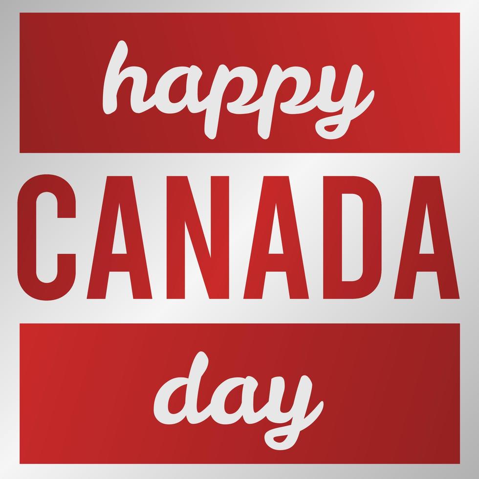 simple poster to celebrate canada day on july 1 vector