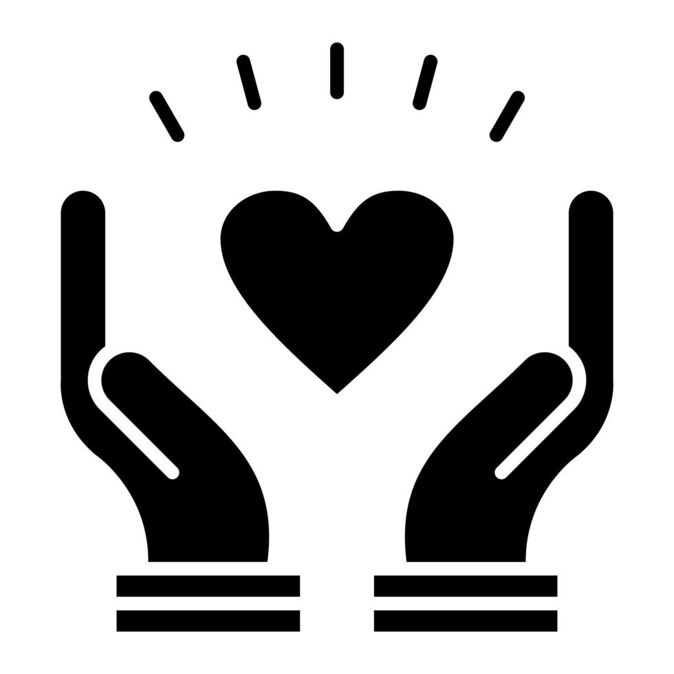 Respect Glyph Icon vector