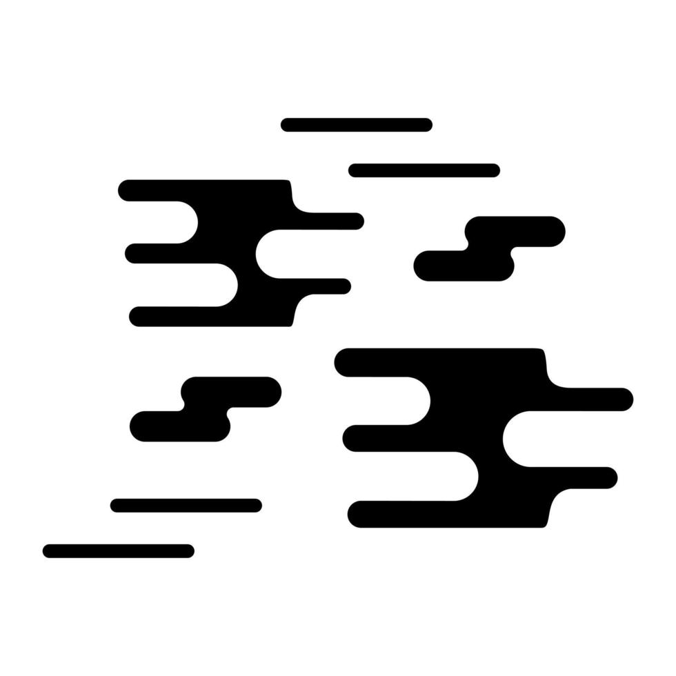 Fog Glyph Icon vector