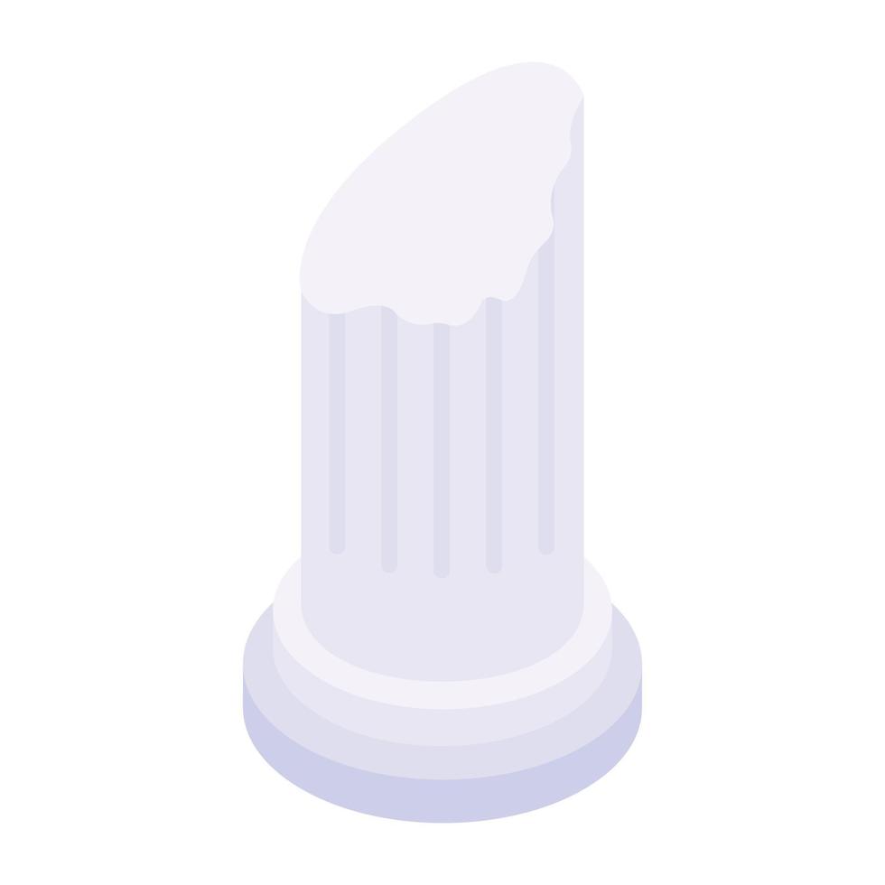 Download premium isometric icon of column vector