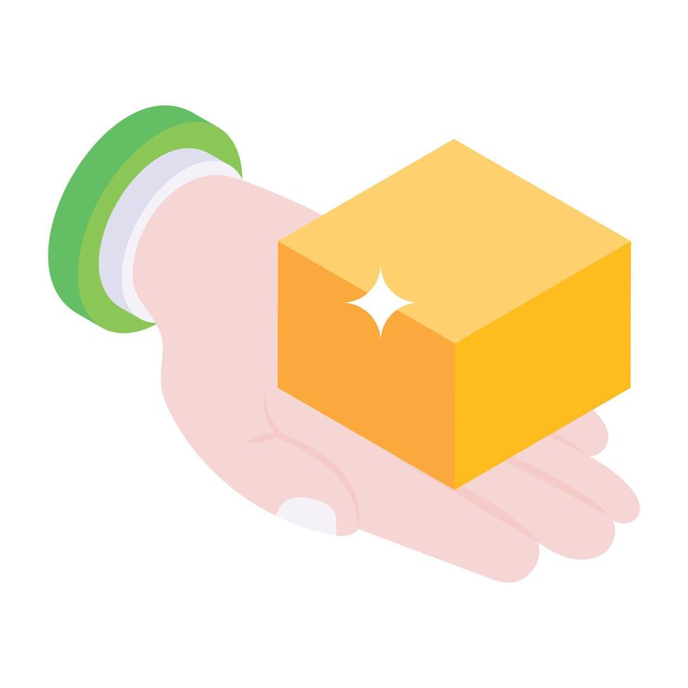 Trendy vector design of 3d model