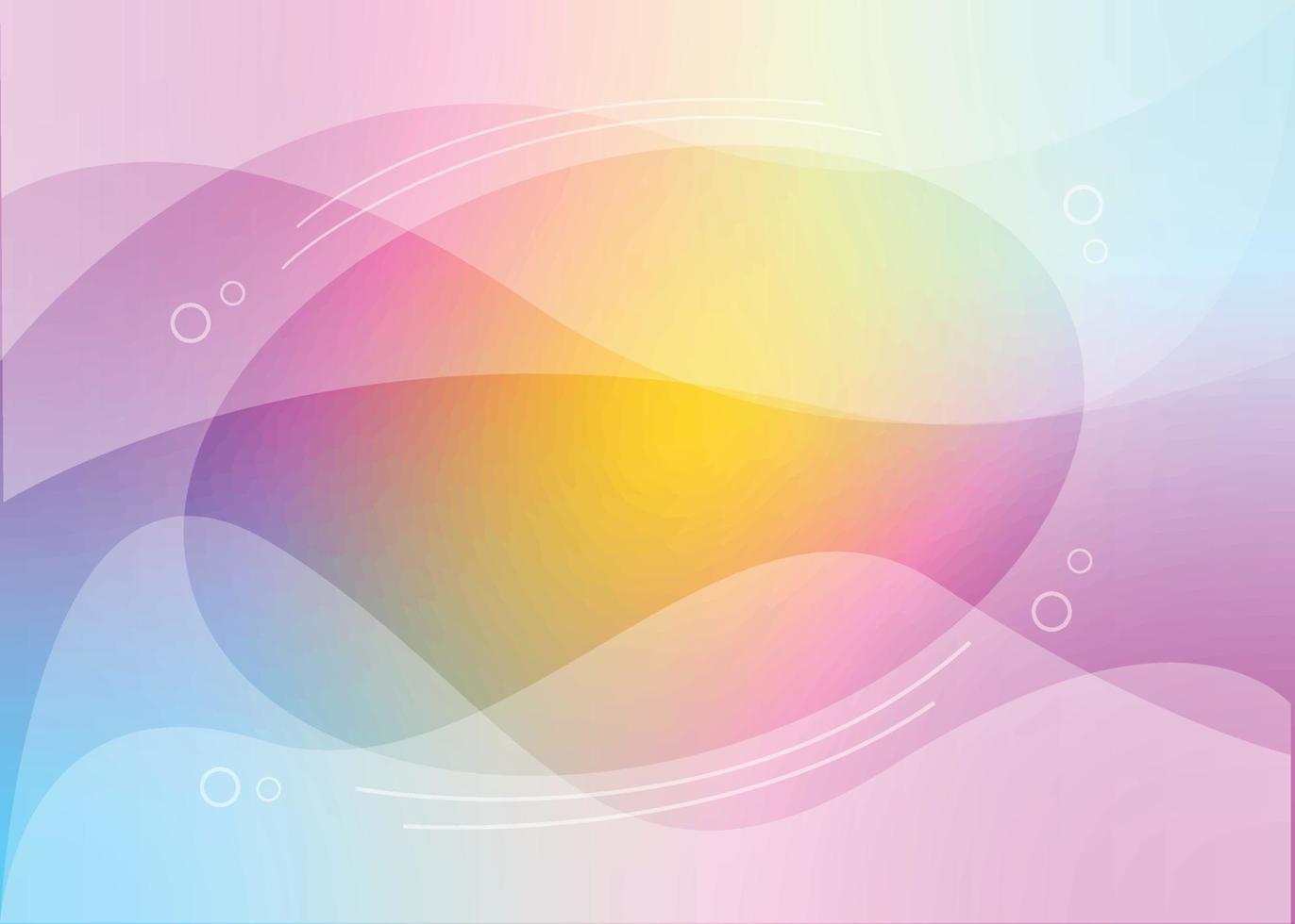 Pastel Colorful Gradient Wallpaper Background vector