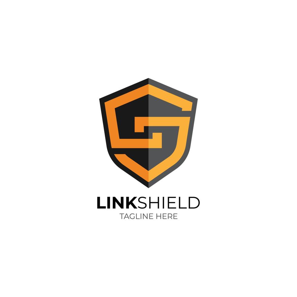 Link shield logo vector