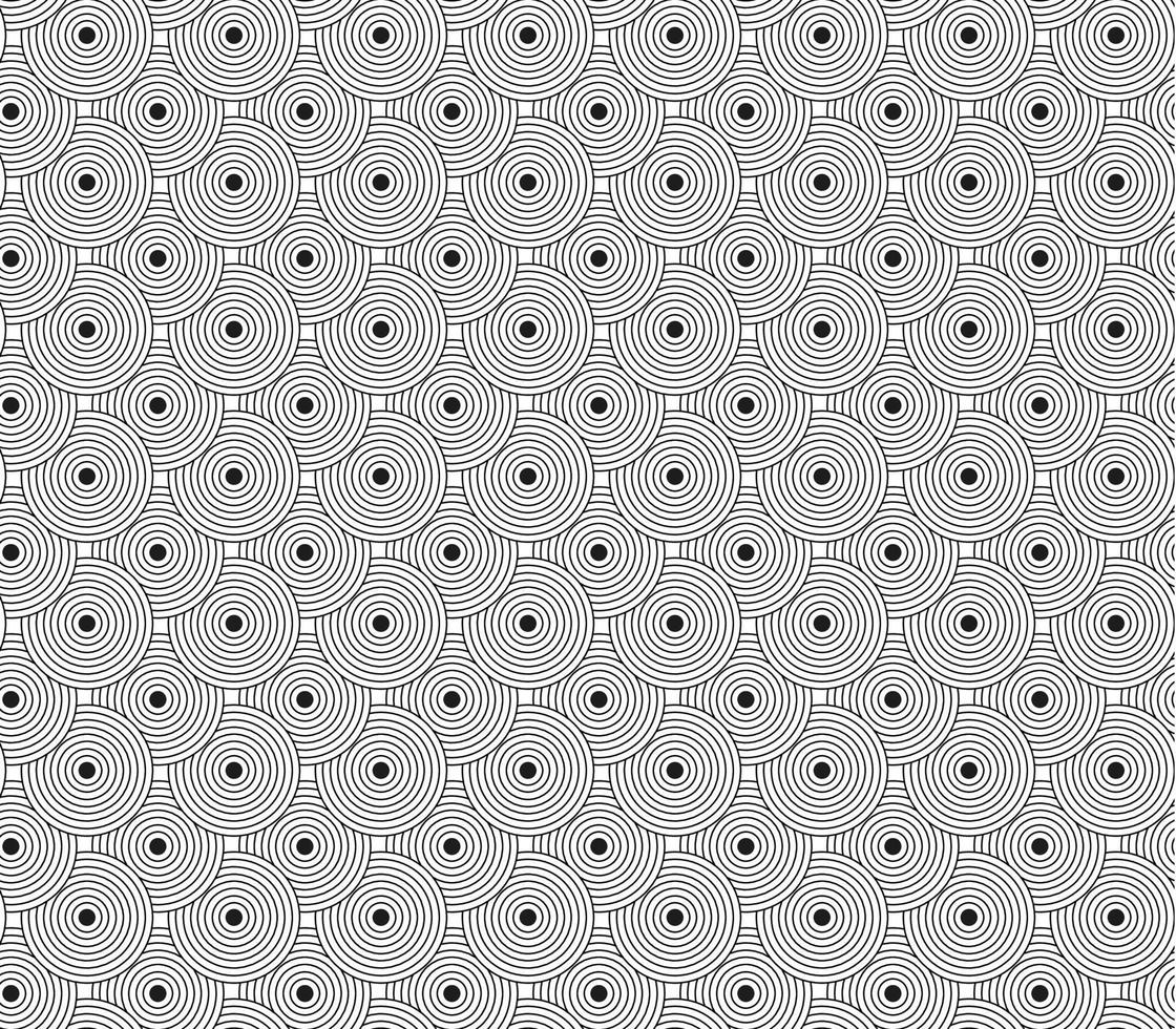 Abstract dotted and line like coin sign shape pattern. circle seamless background. geometric backdrop. mosaic decoration. creative design template element. daze backcloth. vector