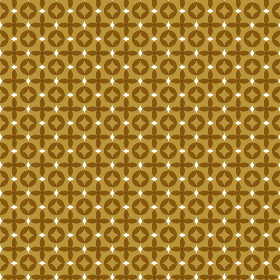 Golden circle multiply seamless background. Geometric flower shape pattern backdrop. vector