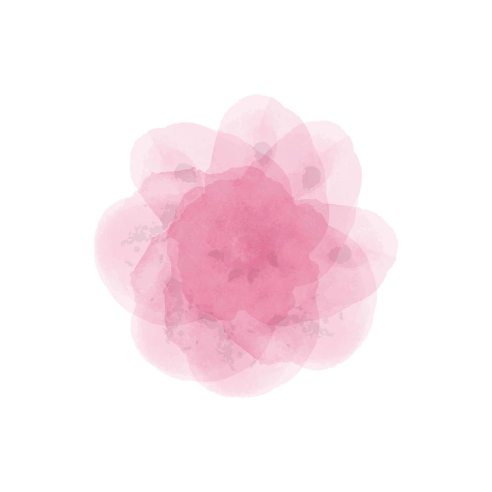pink watercolor blot texture background. vector