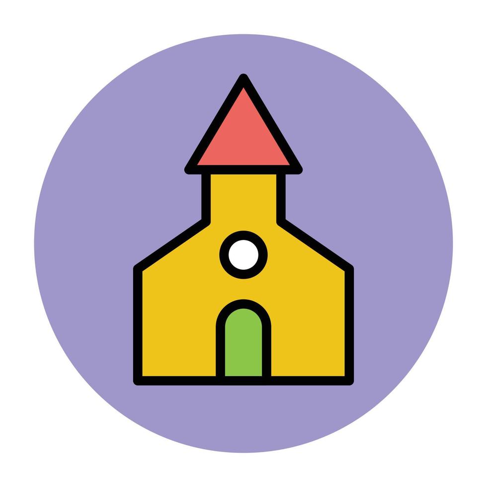 Trendy Church Concepts vector
