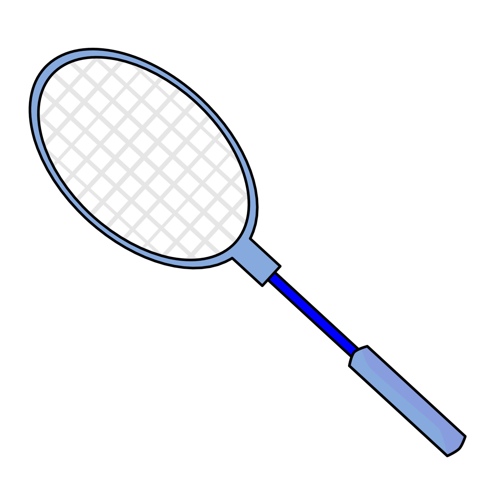 badminton racket with blue handle. sports equipment used in badminton. 8652098 Vector Art at Vecteezy badminton racket with blue handle. sports equipment used in badminton. 8652098 Vector Art at Vecteezy