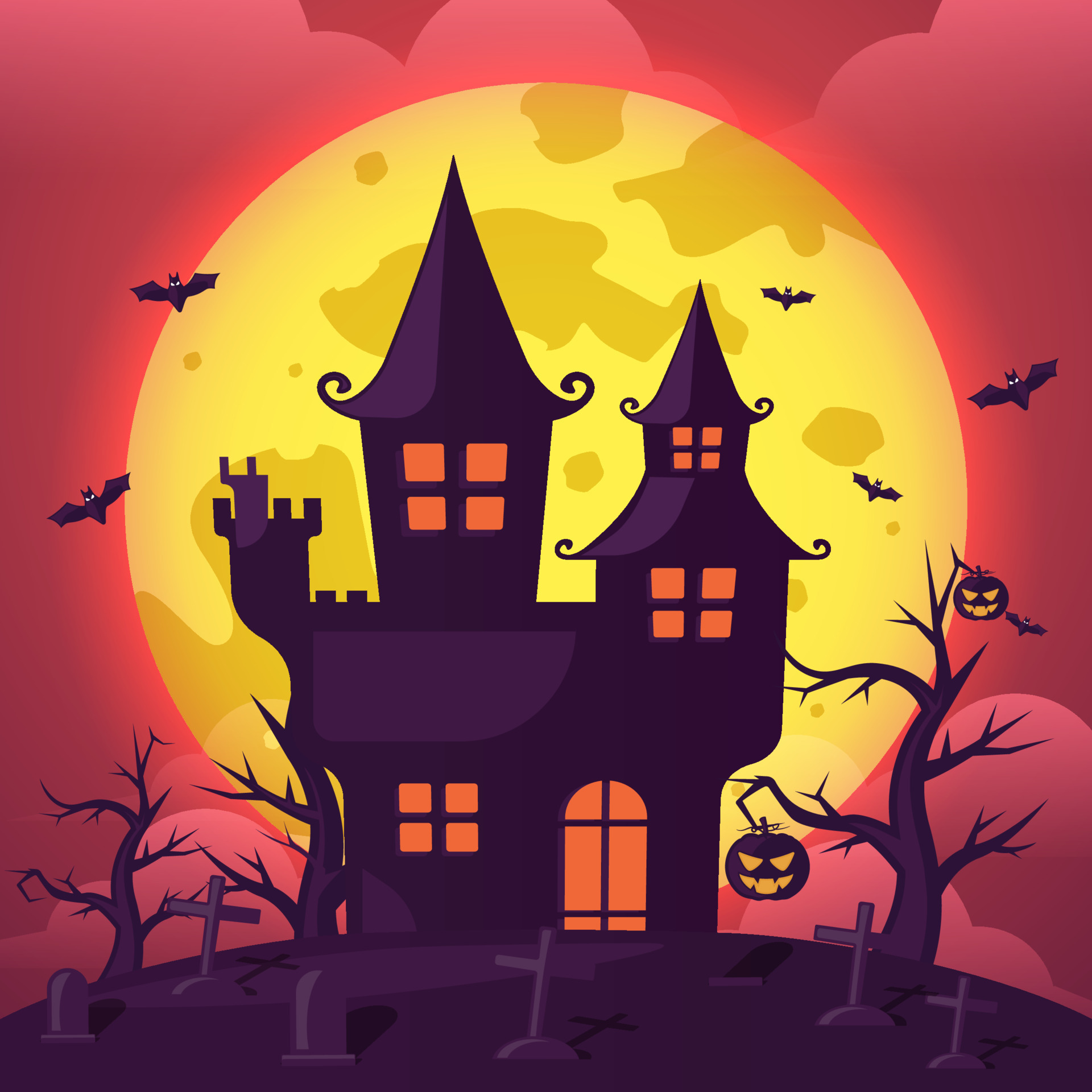 Halloween Spooky Background 8652216 Vector Art At Vecteezy Halloween Spooky Background 8652216 Vector Art At Vecteezy