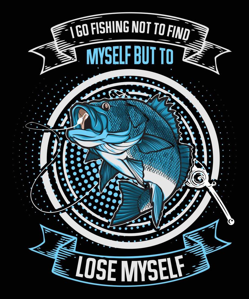 Fishing designs vector for print on demand