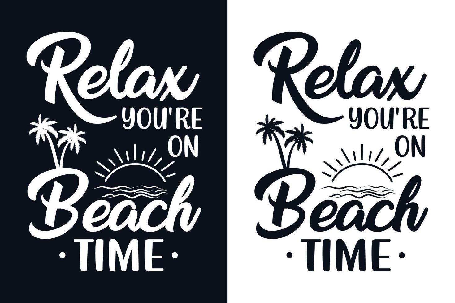 diseño de camiseta de tipografía de playa vector