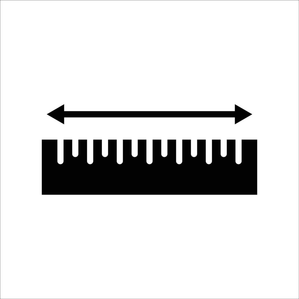 ruler icon vector design template simple and clean