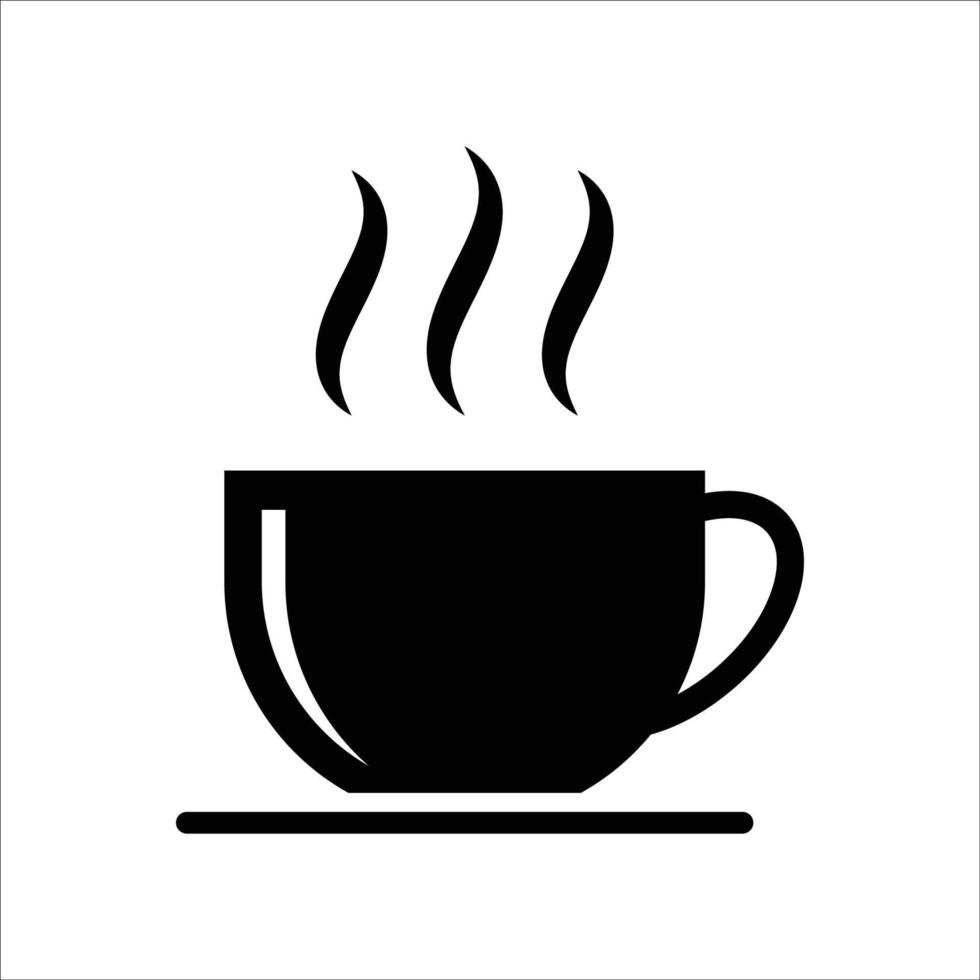 cup of coffee icon vector design template simple and clean