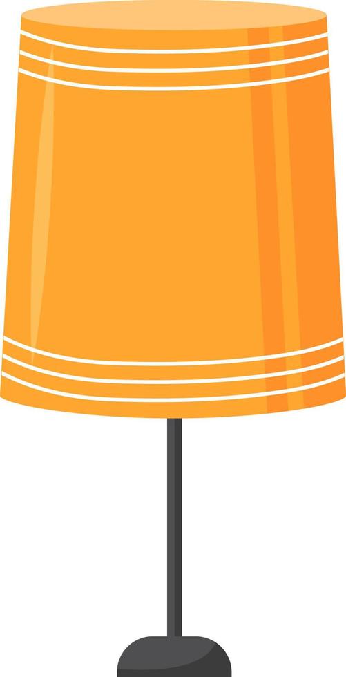 Bedside lamp semi flat color vector object