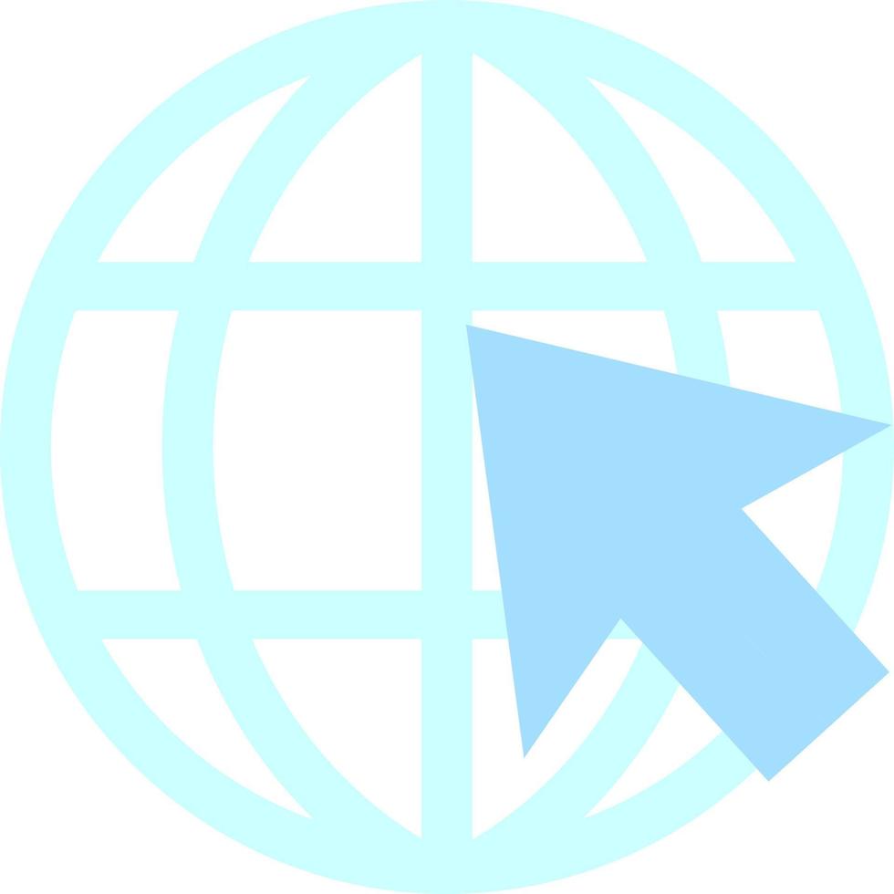 Global access to internet semi flat color vector object