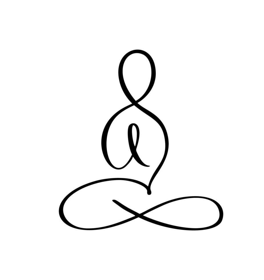 Yoga Logo, Yoga Icons, Mystic Spiritual Symbols, Gold Lines Tattoo Setf  Stock Vector - Illustration of icon, lotus: 59979800