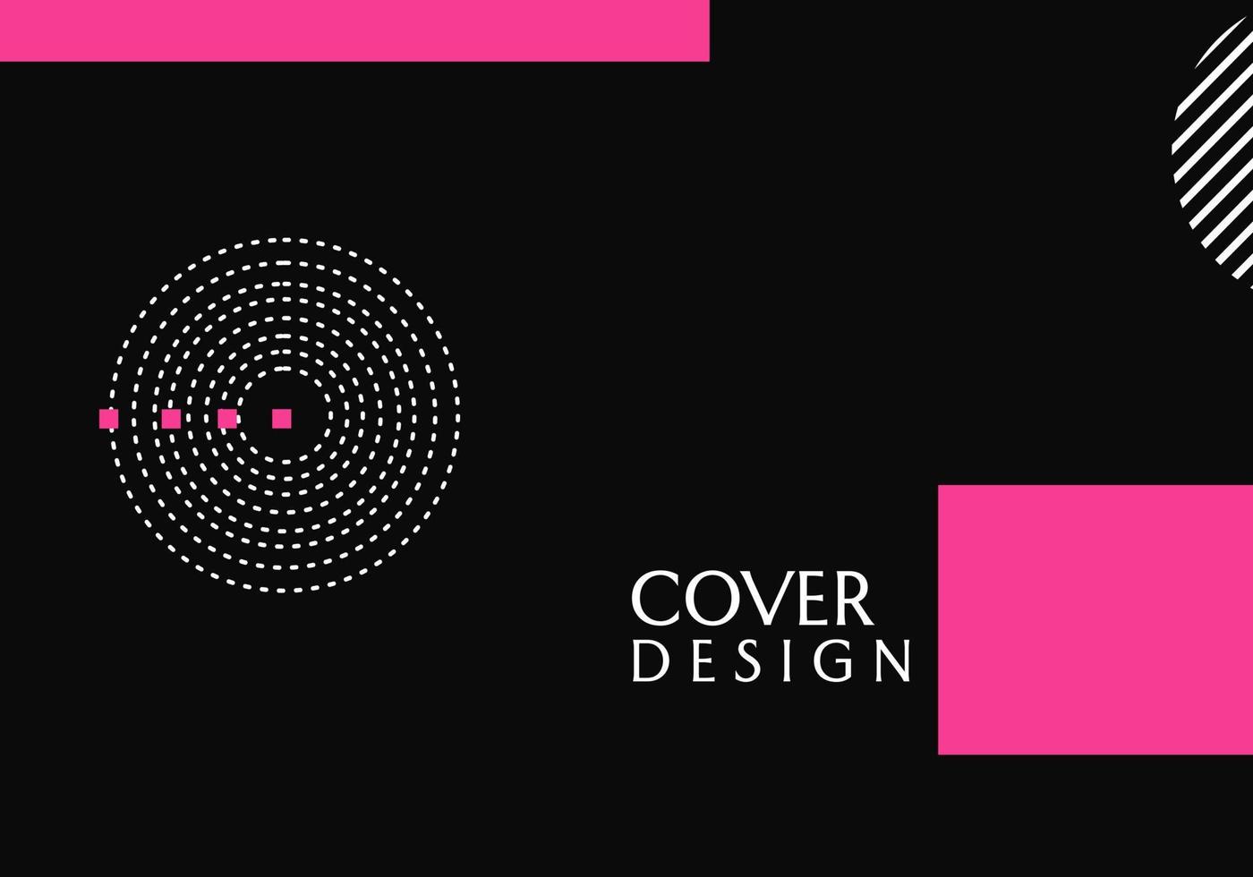 fondo negro geométrico abstracto. diseño simple y elegante para banner, portada, sitio web vector