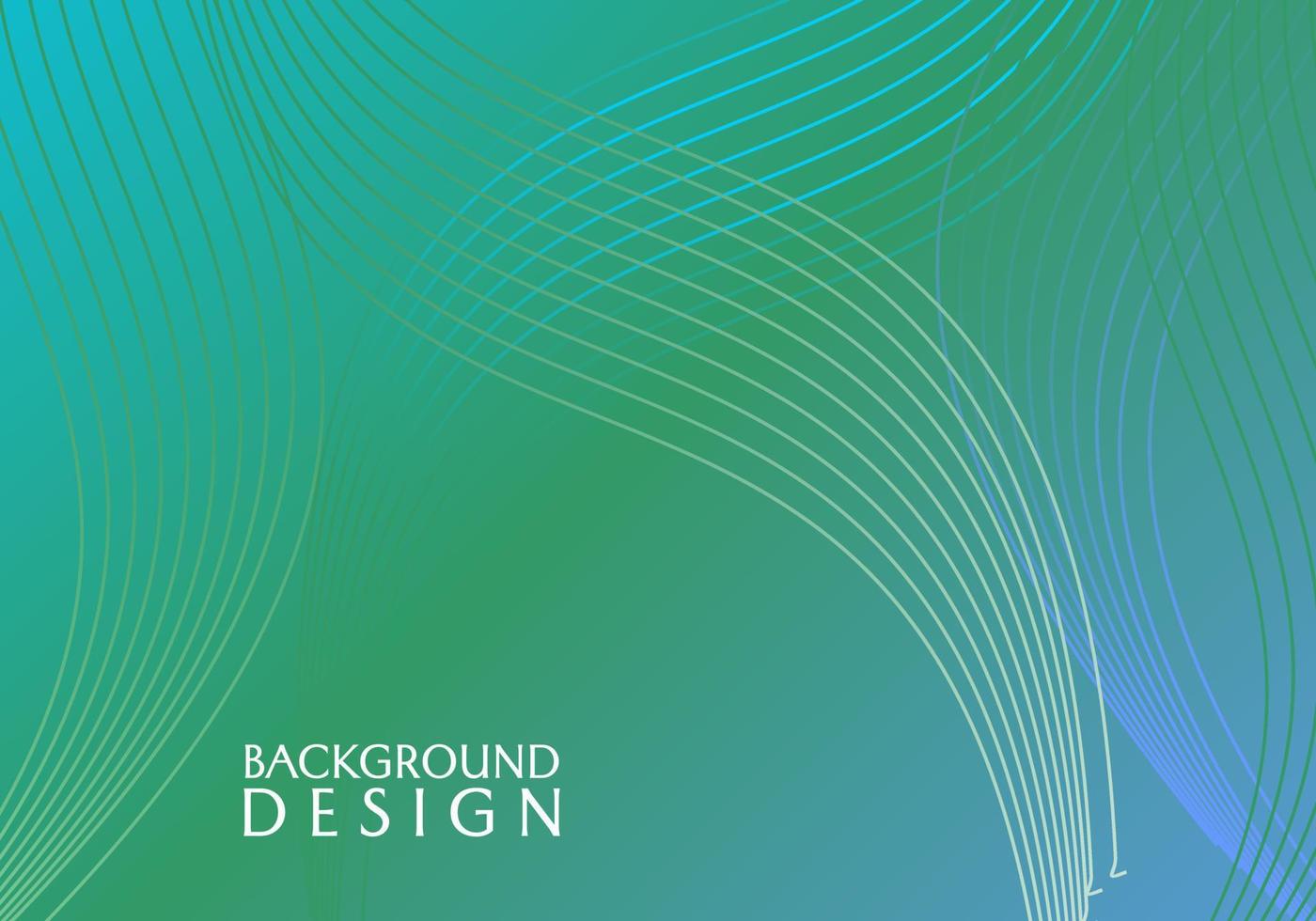 vector de banner de color degradado verde con elementos de línea dinámicos abstractos. para páginas de destino, portadas, sitios web
