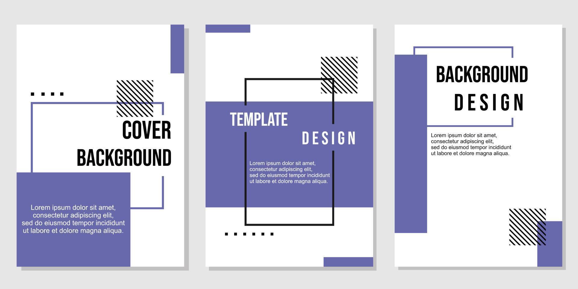 set of cover design templates. minimalist and modern white background. flyer, brochure, catalog design vector