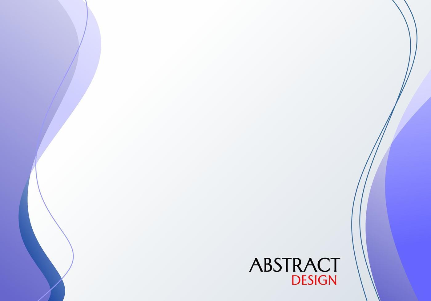 blue gradient background with curved elements. trendy vector design for banner, cover, website