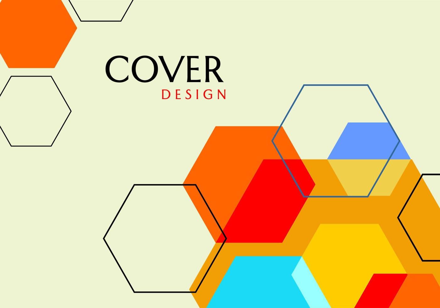 geometric abstract background with hexagon elements. modern vector design for banner, cover, website