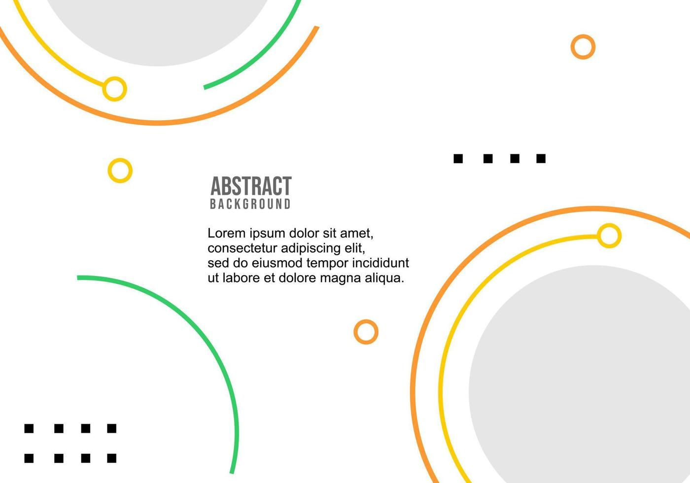 diseño de portada blanca. fondo abstracto moderno con elementos circulares. diseño para página de destino, sitio web, banner vector