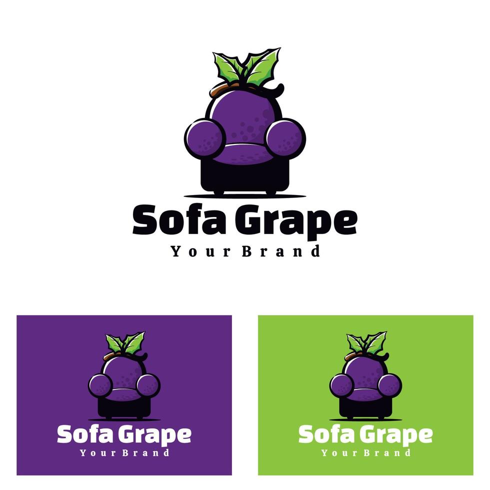 muebles sofá grapeart ilustración vector