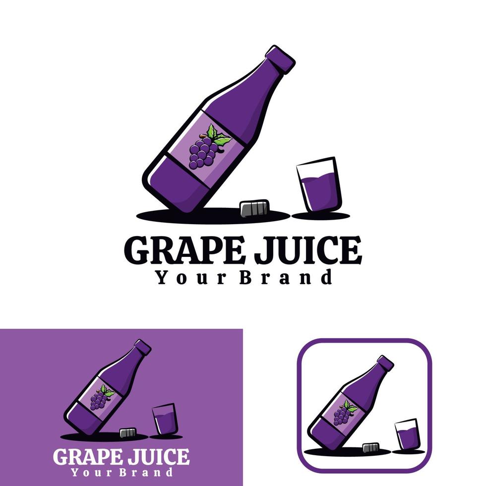 grape juice art illustration vector