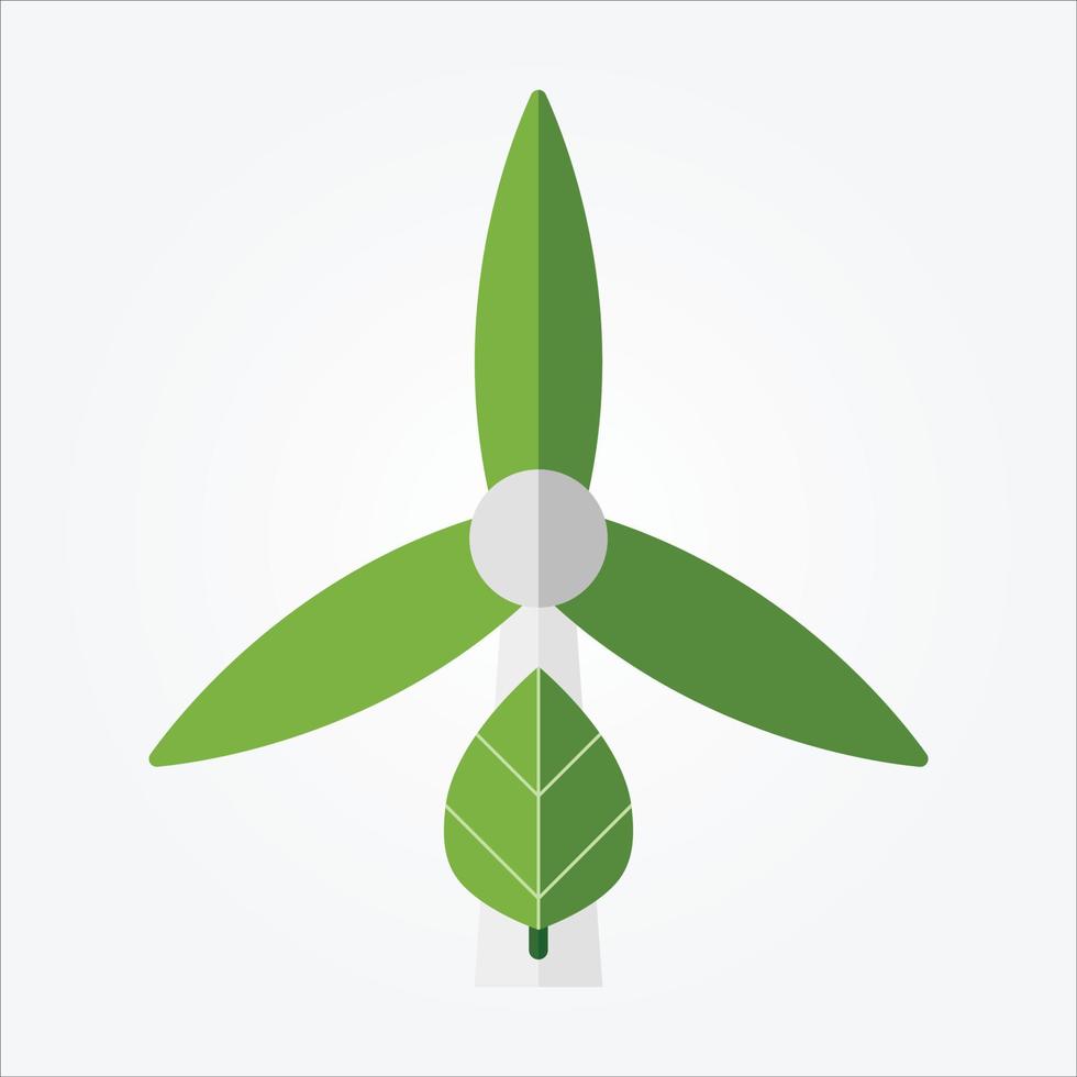 Isolated Windmill EPS 10 Vector Graphic