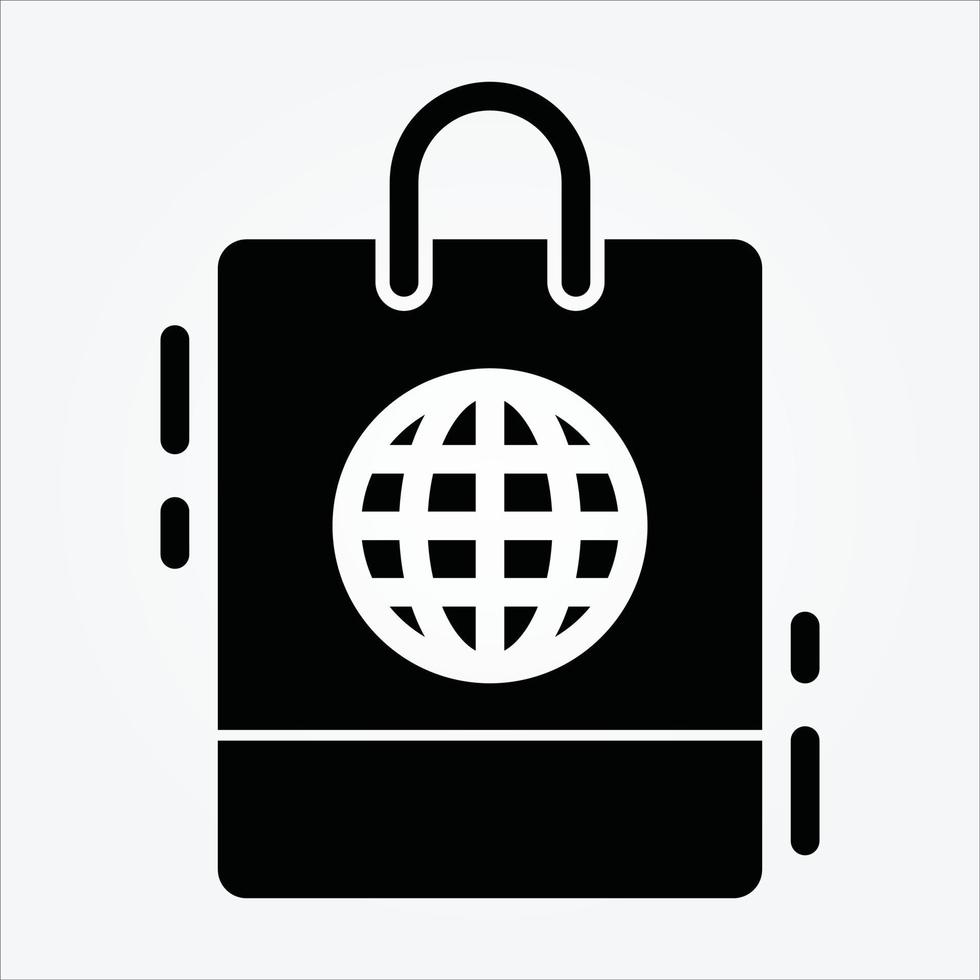 Isolated Ecommerce Theme Glyph Icons EPS 10 Free Vector Graphic