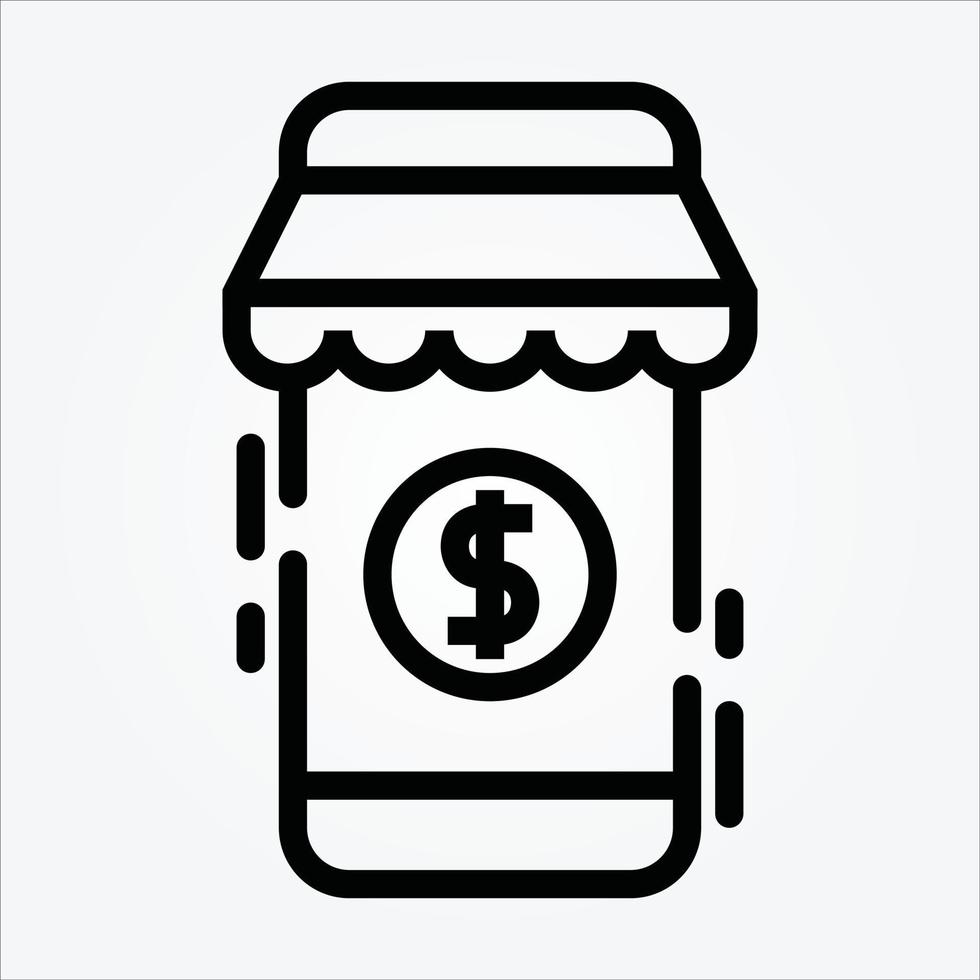Isolated Ecommerce Theme Line Icons EPS 10 Free Vector Graphic