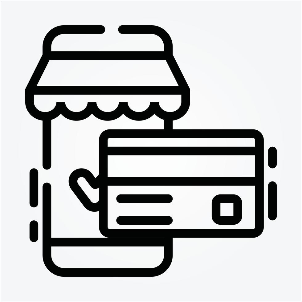 Isolated Ecommerce Theme Line Icons EPS 10 Free Vector Graphic