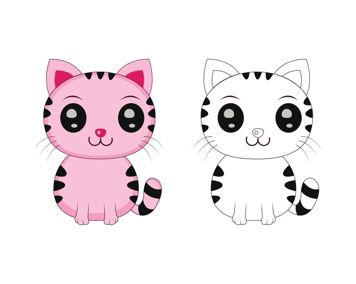 Cute Cartoon cat vector