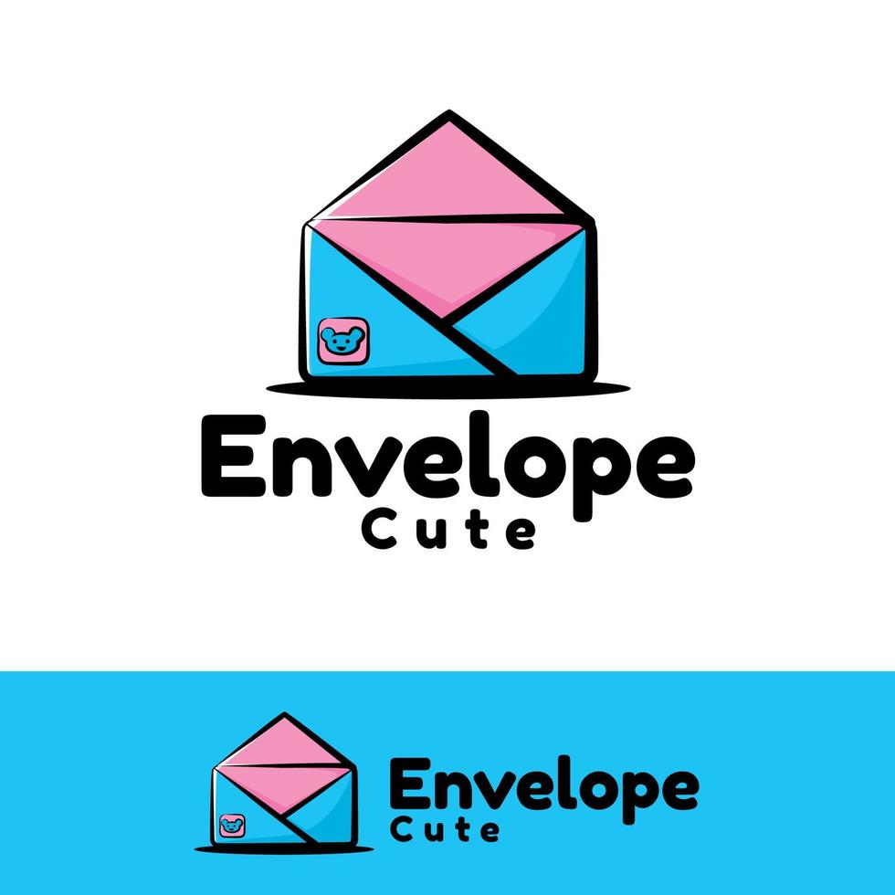 Cute envelope creative art.eps vector
