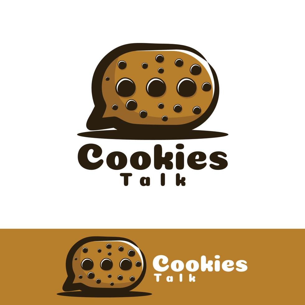 Cute Cookies talk art illustration vector