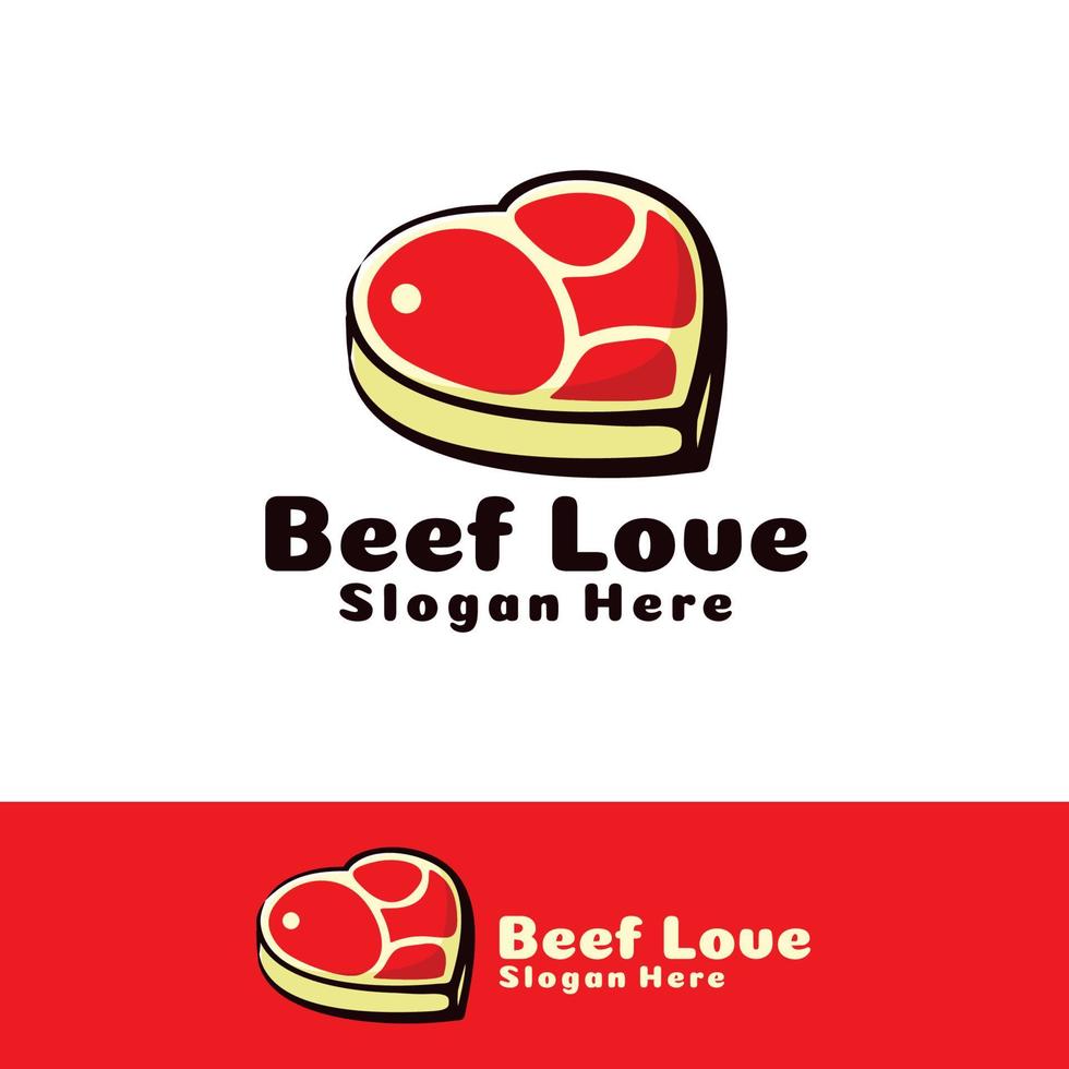 Beef Love art illustration vector