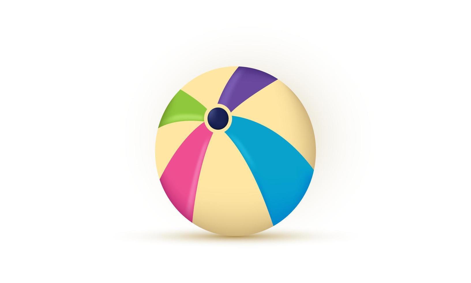 unique 3d realistic icon balloon kids toy isolated on vector