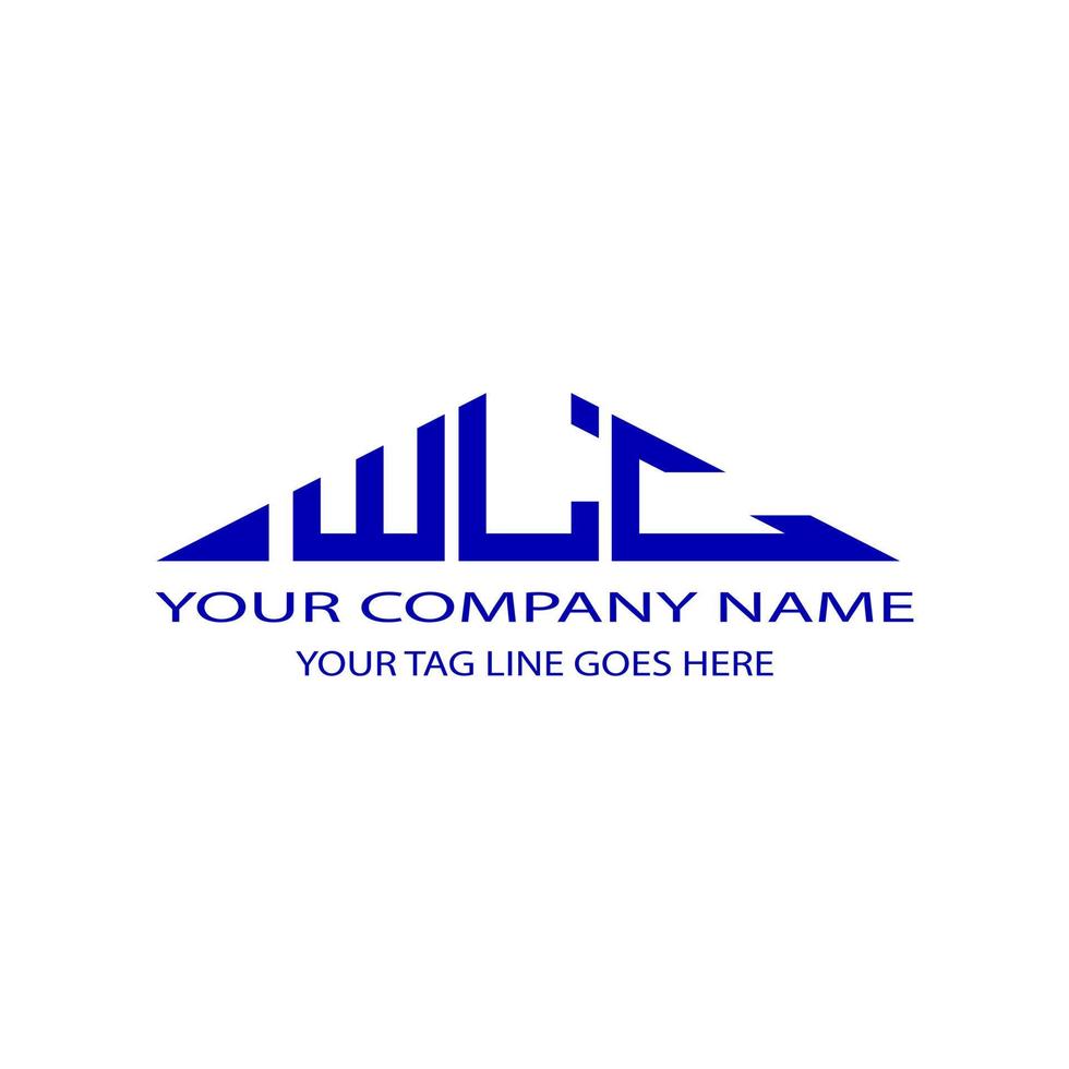 WLC letter logo creative design with vector graphic