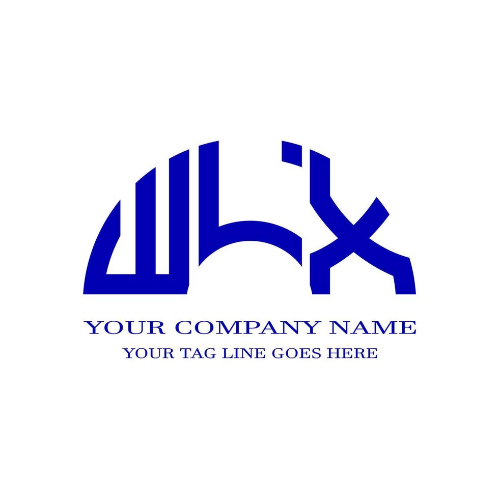 WLX letter logo creative design with vector graphic