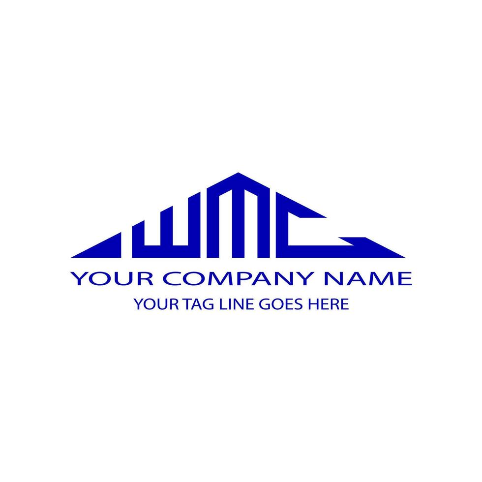 WMC letter logo creative design with vector graphic