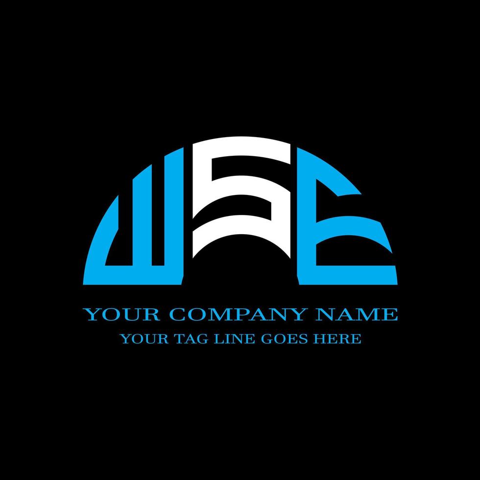 WSE letter logo creative design with vector graphic