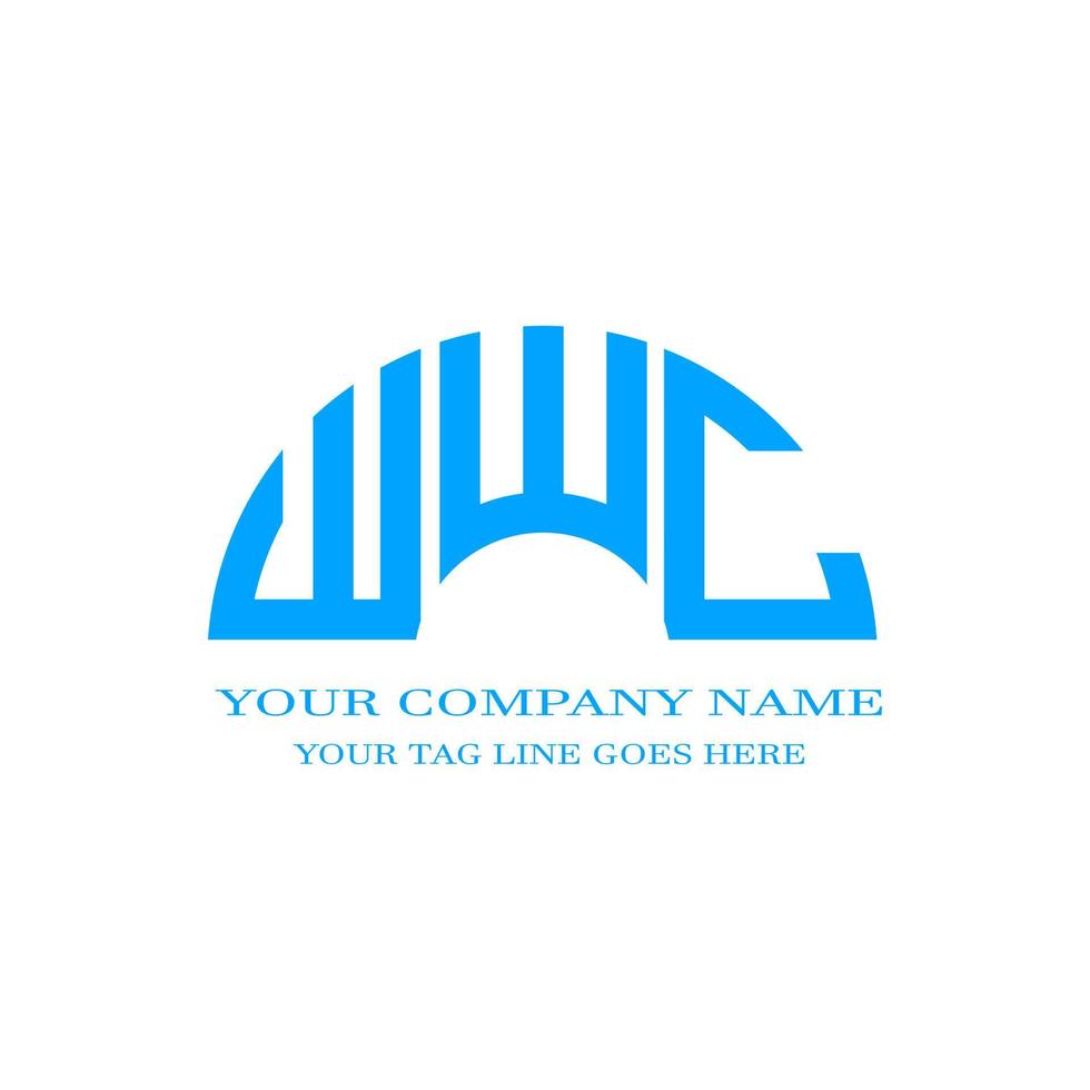 WWC letter logo creative design with vector graphic