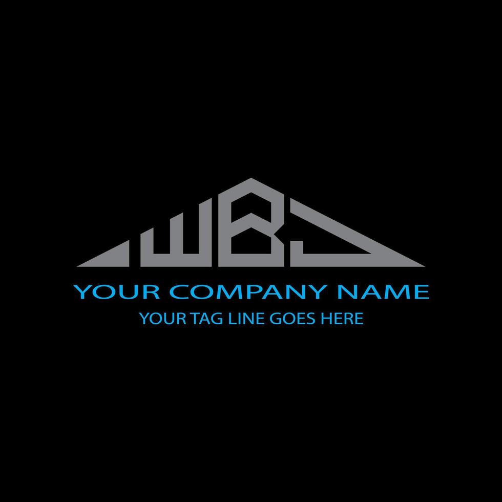 WBJ letter logo creative design with vector graphic